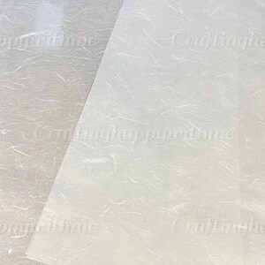 A4 White rice paper for decoupage Print | Blank / No Image Mulberry paper  for Decoupage 10 sheets 36gm