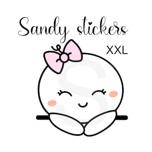 Sandy stickers XXL