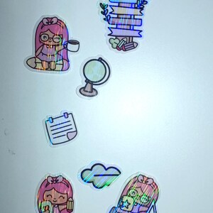 diecuts set - back to school - olografico - stickers