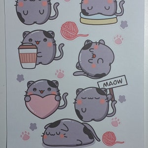 Kawaii stickers - cat