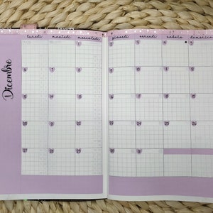 kit mensile hobonichi a6 minimal