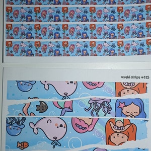 washi strips - mermaid friends