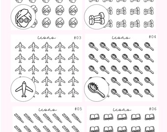 stickers - icons - journaling - planning - minimal