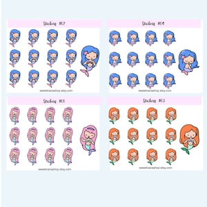 stickers mermaid collection