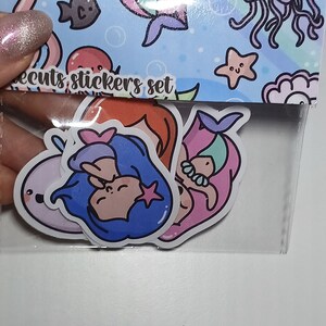 die cuts stickers set - glossy
