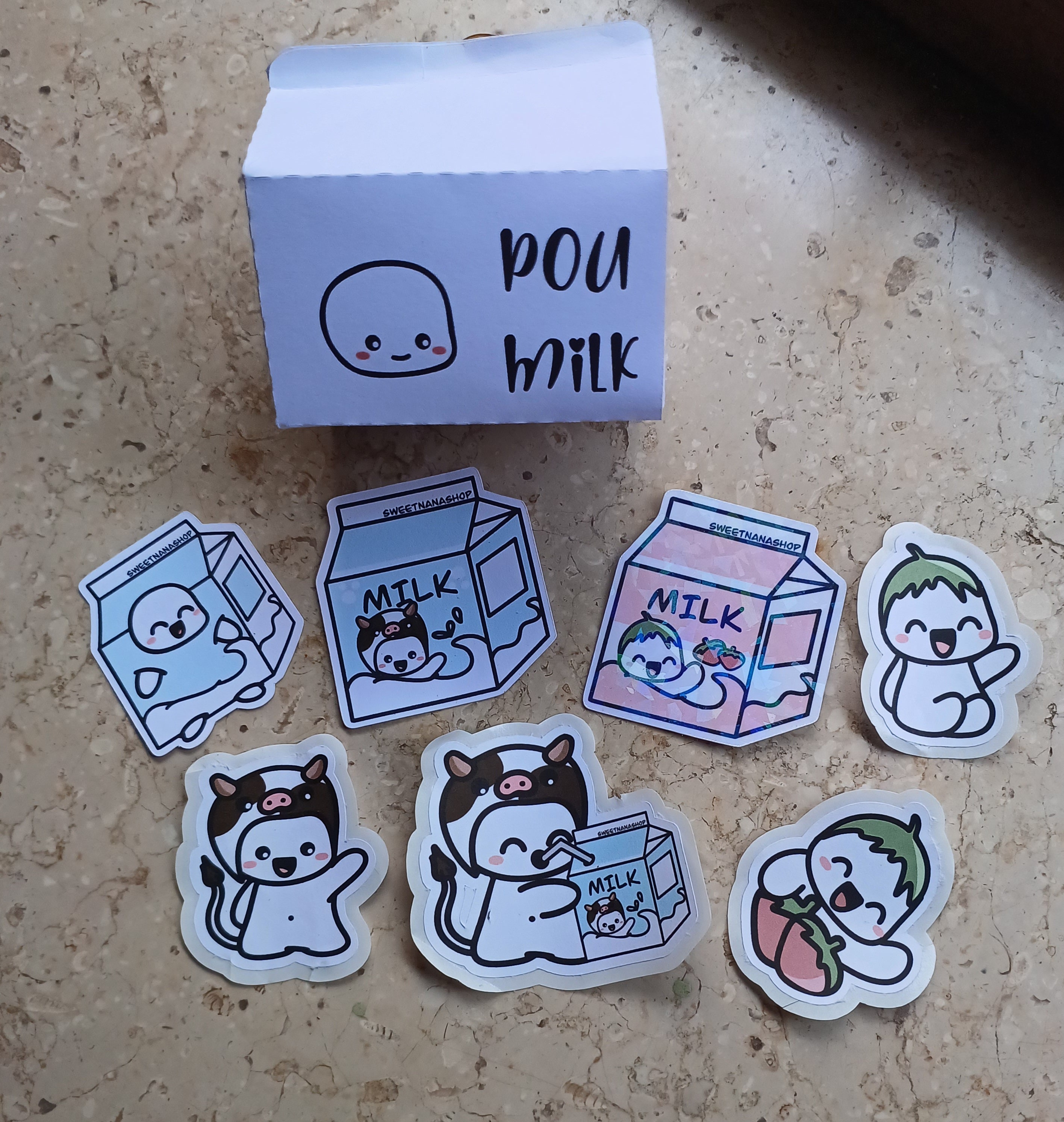 Pou Meme Stickers for Sale