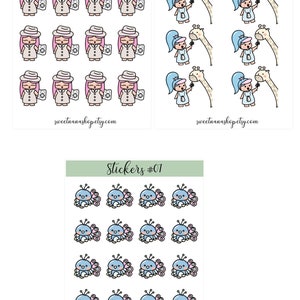 stickers cute zoo