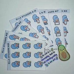 Ella stickers 17/23 + die cut stickers