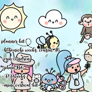 planner kit vari formati - cute zoo