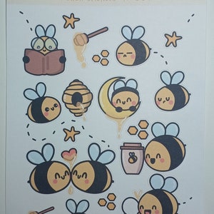 Kawaii stickers - bee