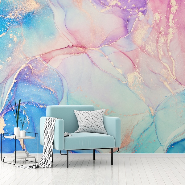 Multi Colour Abstract Wallpaper, 3D Wallpaper, Abstract Wallpaper, Wall Art, Wallpaper, Home Decor, Mural, Eco Friendly, Removable Wallpaper