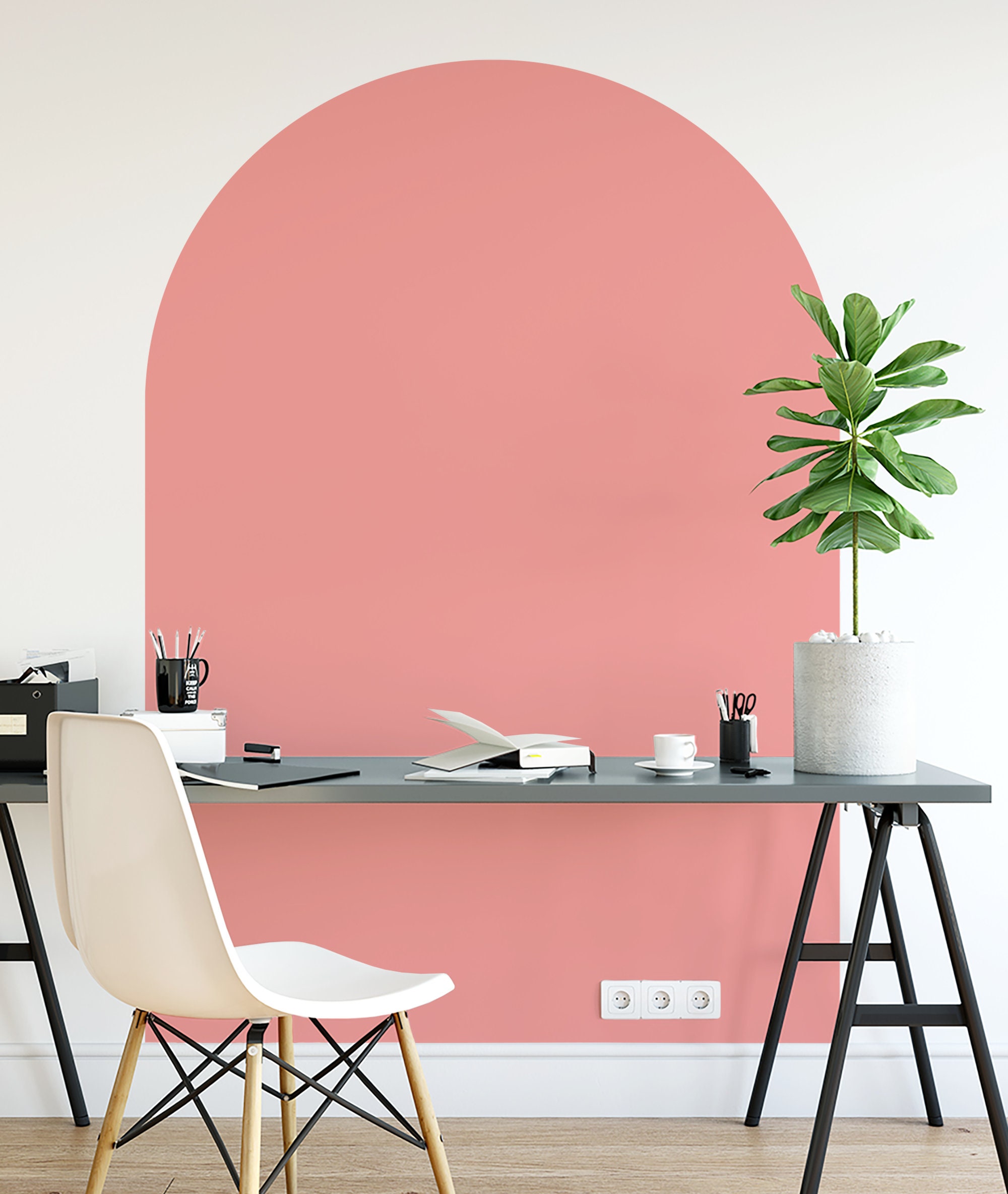 Arch Wall Decal Arch Wall Sticker Color Blocking Arch Etsy