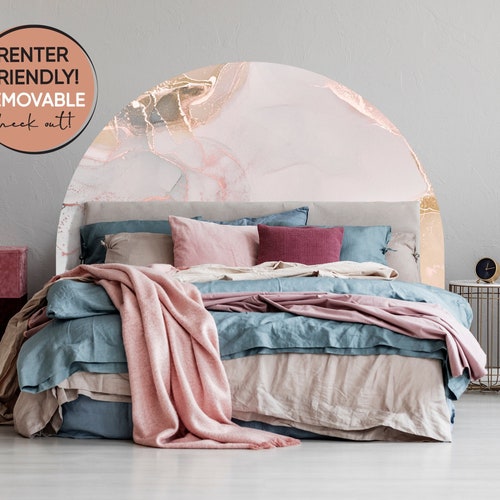 Arch Headboard Decal Headboard Bed Arch Sticker Arch Wall Etsy