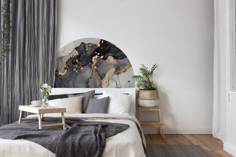 Arch Headboard Decal Headboard Bed Arch Sticker Arch Wall Etsy