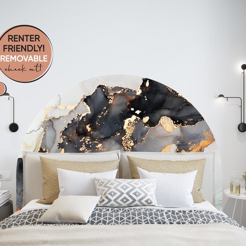 Arch Headboard Decal Headboard Bed Arch Sticker Arch Wall Etsy