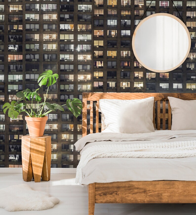 Windows Wallpaper Windows Mural Building Mural Building Etsy