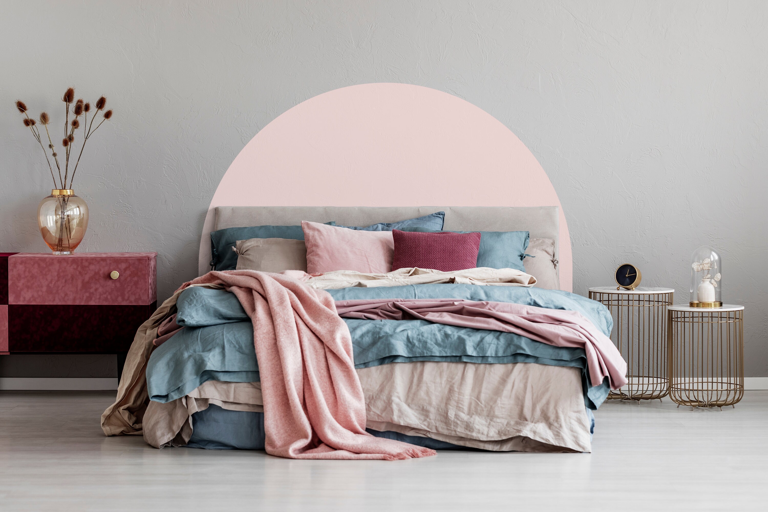 Headboard Bed Arch Sticker Arch Headboard Decal Arch Wall Etsy