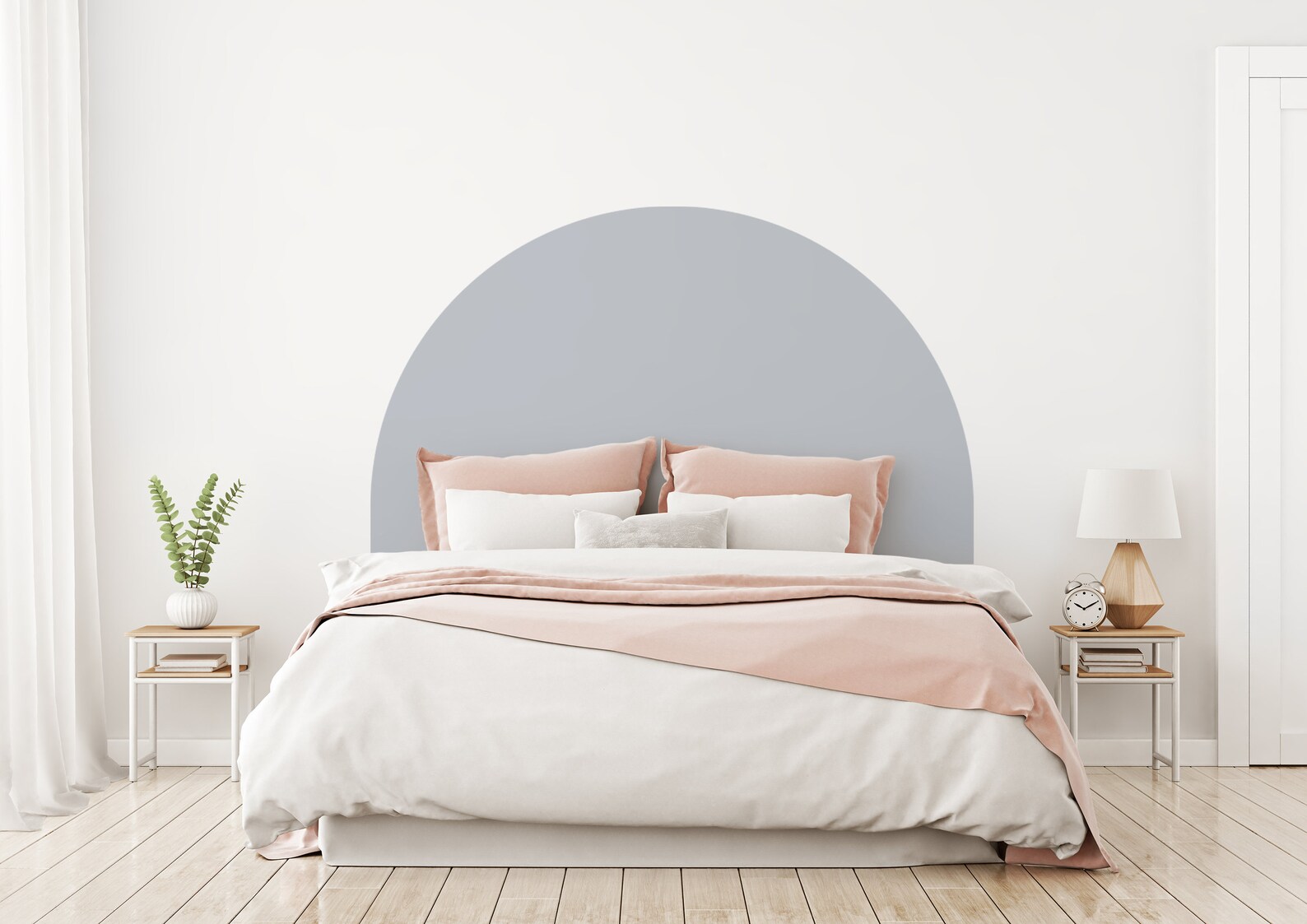Headboard Bed Arch Sticker Arch Headboard Decal Arch Wall Etsy