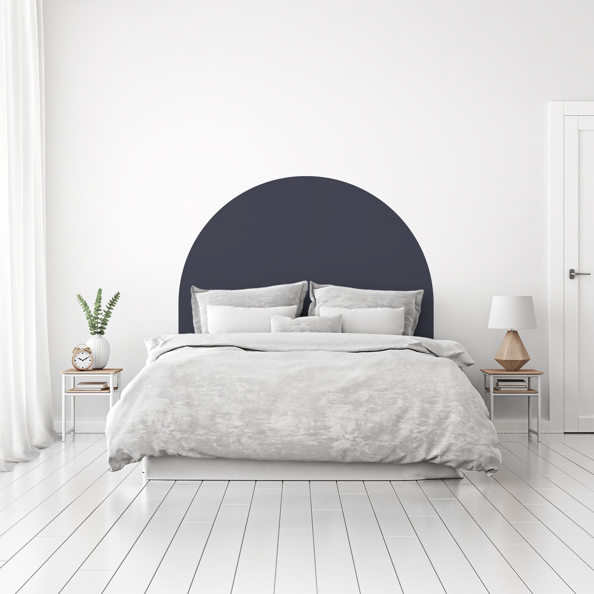 Headboard Bed Arch Sticker Arch Headboard Decal Arch Wall Etsy