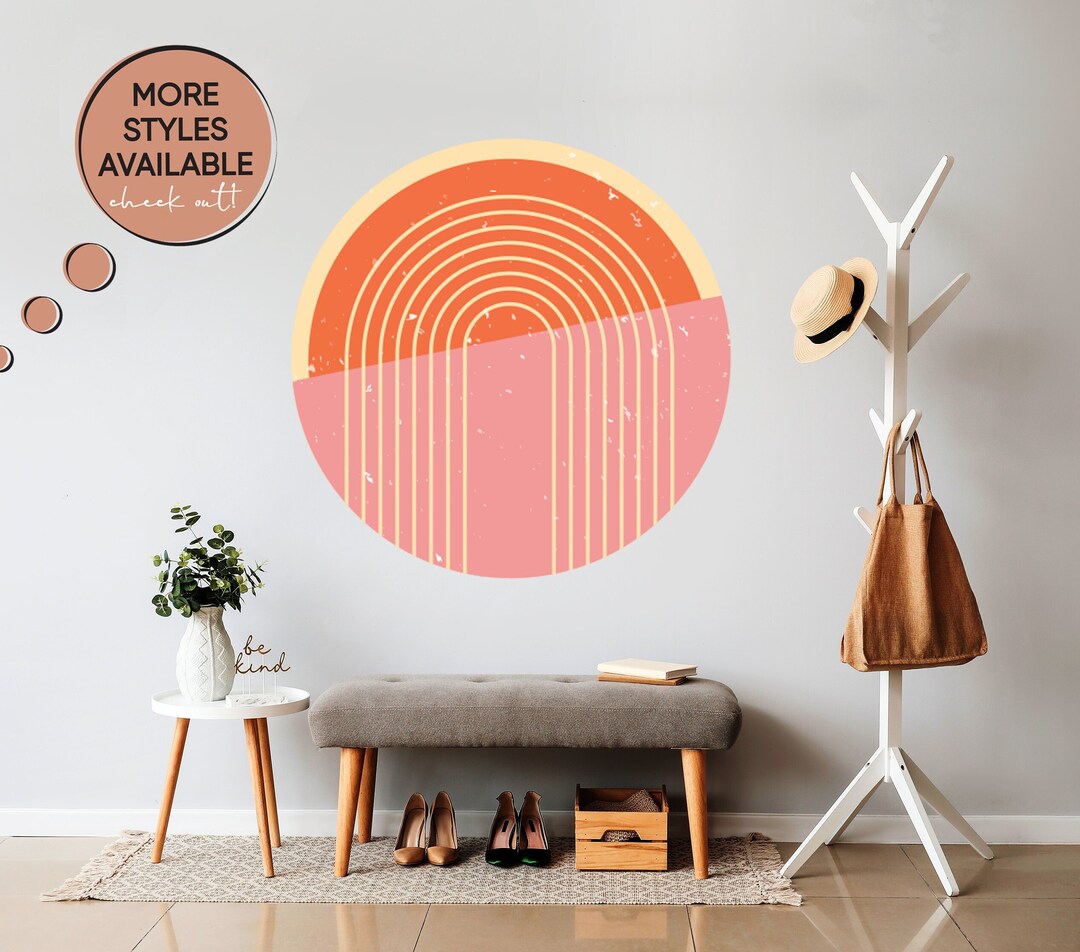 Set Decal, Circle Wall Decal, Circle Wall Sticker, Wall Art, Circle