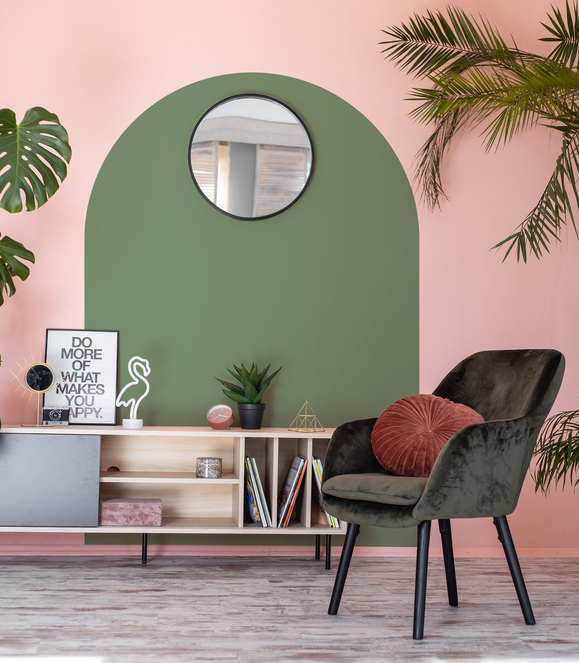 Arch Wall Decal Arch Wall Sticker Color Blocking Arch Etsy