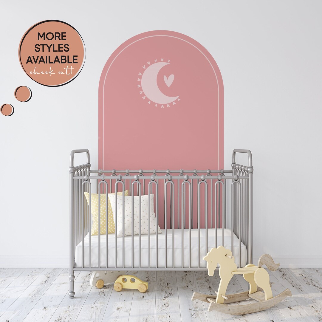 Nursery Arch Decal, Arch Wall Decal, Arch Wall Sticker, Kids Arch Wall ...