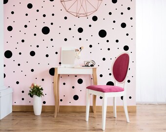 Irregular Dot Wall Decals, Self Adhesive, Peel and Stick, Wall Stickers, Removable dots, Repositionable dots, Eco Friendly - 200 Pack