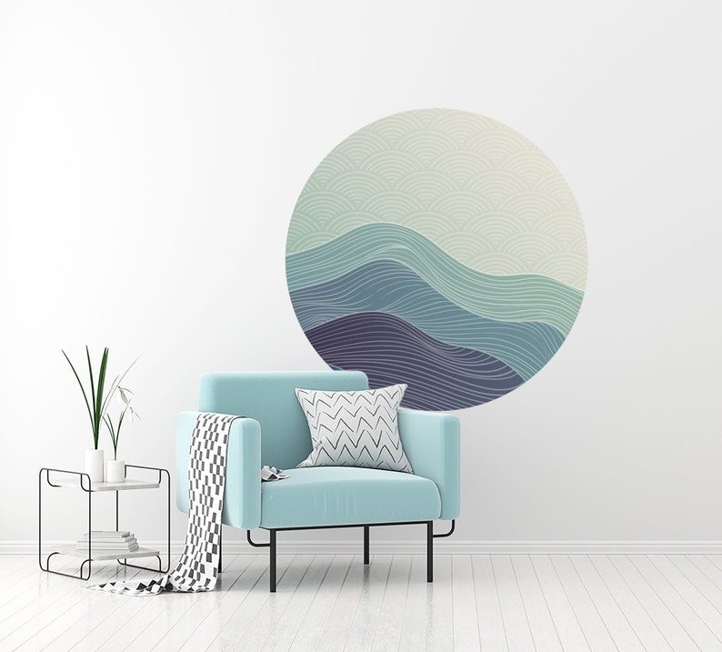 Circle Wall Decal, Color Block Wall Sticker, Color Blocking, Cir Circle Wall Decal, Color Block Wall Sticker, Color Blocking, Cir