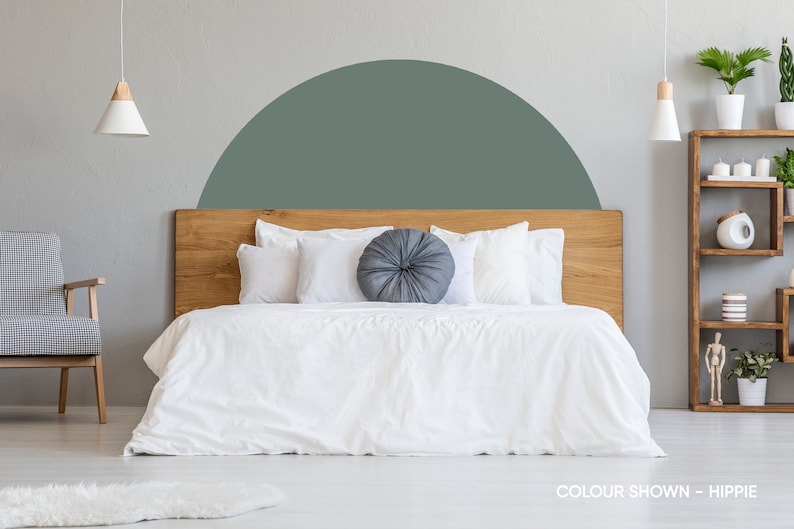 Headboard Bed Arch Sticker Arch Headboard Decal Arch Wall Etsy