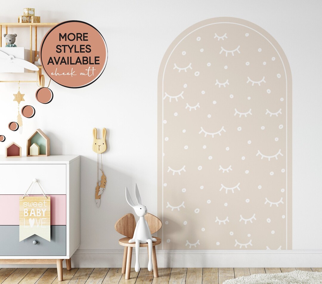 Nursery Arch Decal, Arch Wall Decal, Arch Wall Sticker, Kids Arch Wall ...
