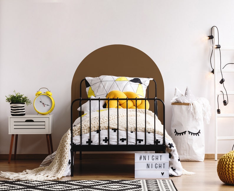 Headboard Bed Arch Sticker Arch Headboard Decal Arch Wall Etsy