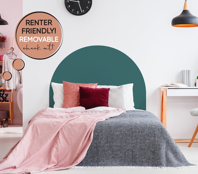 Headboard Bed Arch Sticker Arch Headboard Decal Arch Wall Etsy