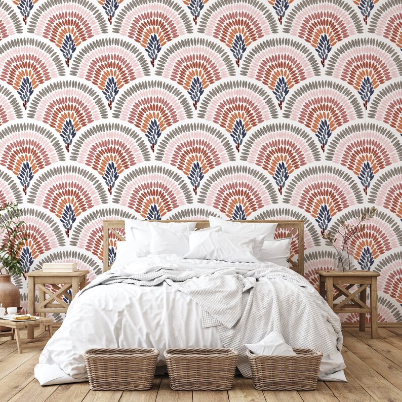 Boho Wallpaper Boho Mural Boho Wall Mural Wallpaper Home Etsy