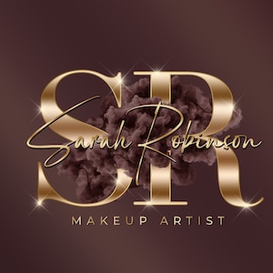Gold Logo, Beauty Logo, Smoke Logo, Brown Logo, Makeup Logo, Glitter Logo, Boutique Logo, Hair Salon Logo, Lash Logo, Nails Logo, Brows Logo