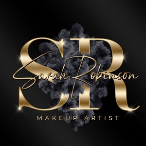 Gold Logo, Beauty Logo, Smoke Logo, Makeup Logo, Glitter Logo, Sparkle Logo, Boutique Logo, Hair Logo, Nails Logo, Lash Logo, Luxury Logo