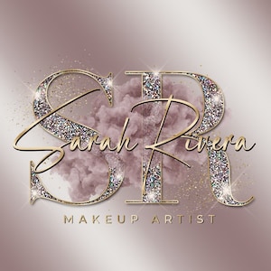 Beauty Logo, Glitter Logo, Smoke Logo, Pink Logo, Gold Logo, Rose Gold Logo,  Luxury Logo,  Makeup Logo, Hair Logo, Boutique Logo, Nail Logo