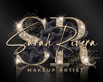 Gold Logo, Beauty Logo, Smoke Logo, Glitter Logo, Sparkle Logo, Luxury Logo, Makeup Logo, Hair Logo, Boutique Logo, Nails Logo, Lash Logo