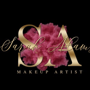 Gold Pink Logo, Beauty Logo, Smoke Logo, Pink Beauty Logo, Glitter Logo, Gold Logo, Makeup Logo, Hair Logo, Lash Logo, Diy Logo, Glam Logo