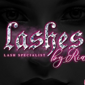 Rosa Silber Beauty Logo, benutzerdefiniertes Logo, bearbeitbares Logo, DIY Corjl Logo, Rauchlogo, Haar Make-up-Logo, Nägel Lash Salon Logo, Glitter Logo