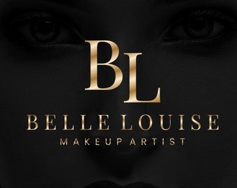 Gold Beauty Logo, Canva Template (Digital Download)