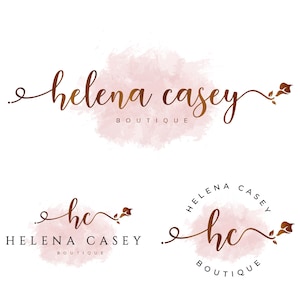 Gold Logo, Beauty Logo, Pink Logo, Flower Logo, Hair Logo, Smoke Logo, Aesthetics Logo, Cosmetics Logo, Makeup Logo, Nails Logo, Lash Logo