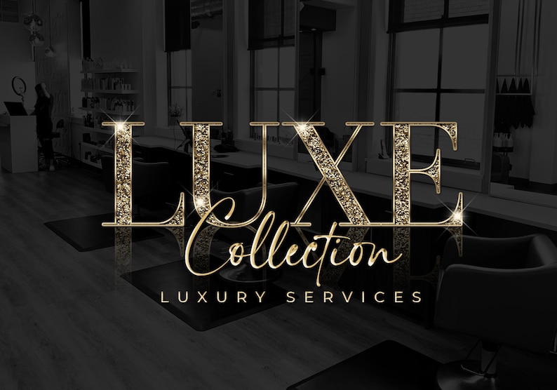 Beauty Logo, Gold Logo, Glitter Logo, Chrome Logo, Sparkle Logo, Beige Logo, Luxury Logo, Makeup Logo, Hair Logo,  Boutique Logo, Lash Logo, Nails Logo, Brows Logo, Gold Black Logo, Cosmetics Logo, Salon Logo, Aesthetics Logo, Skincare Logo