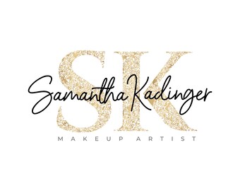 Gold Beauty Logo, Custom Business Logo, Luxury Logo, Makeup Artist Logo, Hair Stylist Logo, Nails Lash Logo, Salon Logo, Boutique Logo