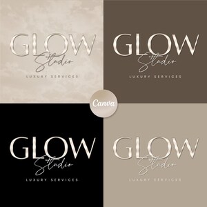 Gold Logo, Silver Logo, Beauty Logo, Glitter Logo, Canva Logo Template, Makeup Logo, Hair Logo, Nails Logo, Lash Logo, Diy Logo, Clouds Logo