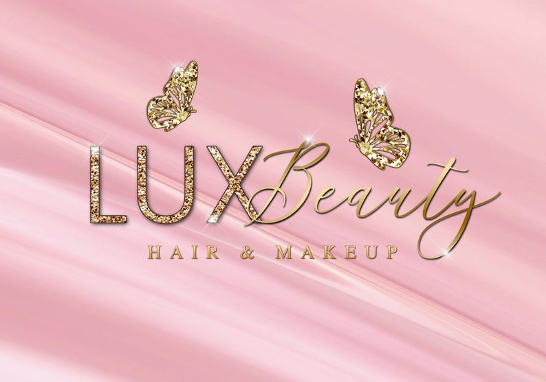 Gold Logo, Beauty Logo, Pink Logo, Corjl Logo, Editable Logo, DIY Logo, Makeup Logo, Hair Logo, Nails Logo, Lash Logo, Glitter Logo, Sparkle Logo, Butterfly Logo, Brows Logo, Braids Logo, Salon Logo, Boutique Logo, Luxury Logo, Neon Logo, Silk Background, Pink Silk Logo, Instagram Logo, Logo for Instagram, Beauty Clinic Logo, Beauty Treatments Logo, Aesthetics Logo, Esthetics Logo, Esthetician Logo, Gold Pink Logo, Gold Black Logo
