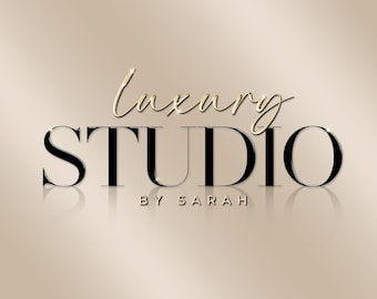 May include: A gold and black logo with the text "Luxury Studio by Sarah".