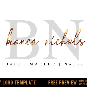 Beauty Logo, Gold Logo, Glitter Logo, Makeup Logo, Boutique Logo, Nails Logo, Hair Logo, Lash Logo, Luxury Logo, Cosmetics Logo, Salon Logo