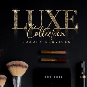 Beauty Logo, Gold Logo, Glitter Logo, Chrome Logo, Sparkle Logo, Beige Logo, Luxury Logo, Makeup Logo, Hair Logo,  Boutique Logo, Lash Logo, Nails Logo, Brows Logo, Gold Black Logo, Cosmetics Logo, Salon Logo, Aesthetics Logo, Skincare Logo