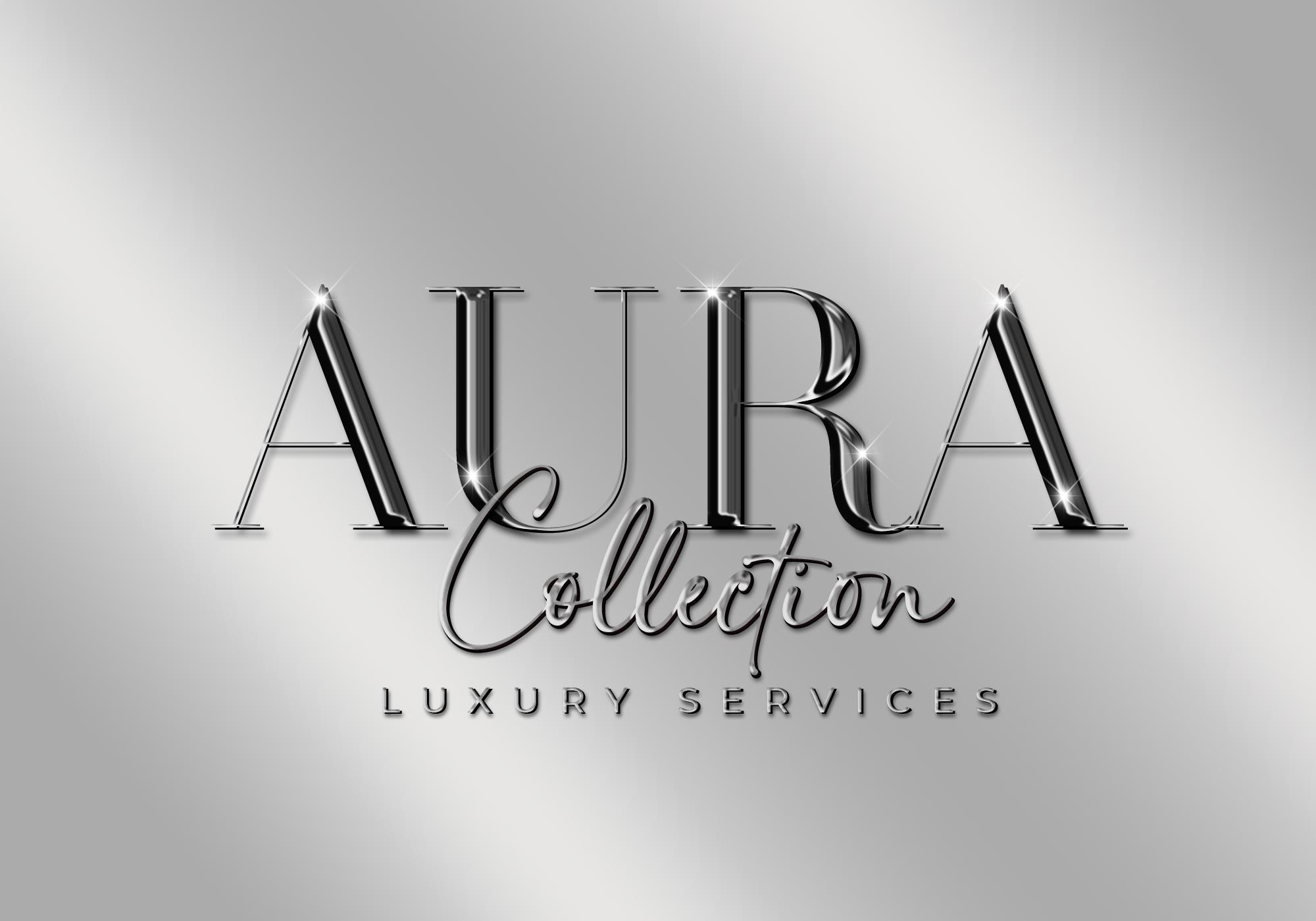 Beauty Logo, Silver Logo, Chrome Logo, Glitter Logo, Sparkle Logo, Makeup Logo, Hair Logo, Luxury Logo, Nails Logo, Boutique Logo, Lash Logo