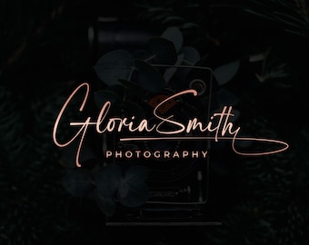 Fotografie-Logo, Wasserzeichen-Logo, Benutzerdefiniertes Fotografie-Logo, Fotografen-Logo, handgeschriebenes Signatur-Logo, bearbeitbares Logo, minimalistisches Logo